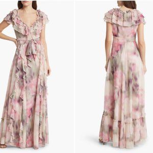 Ted Baker Karenie Abstract Floral-Printed Maxi-Dress